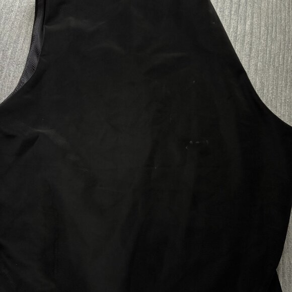 Naked Wardrobe Liquid Suede High-Neck Black Bodysuit - Picture 10 of 10